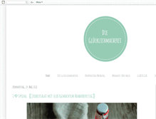 Tablet Screenshot of diegluecklichmacherei.com